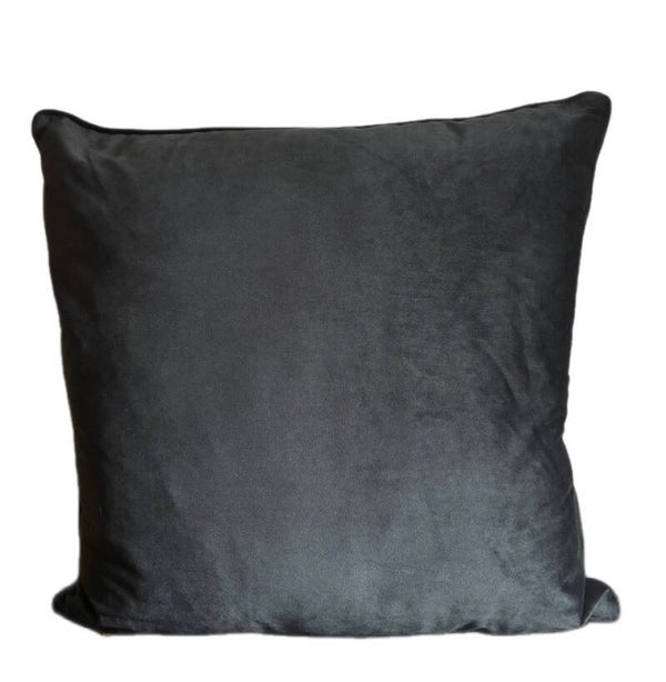 Zwarte sierkussen 60 x 60 cm