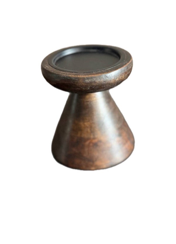 Houten kandelaar