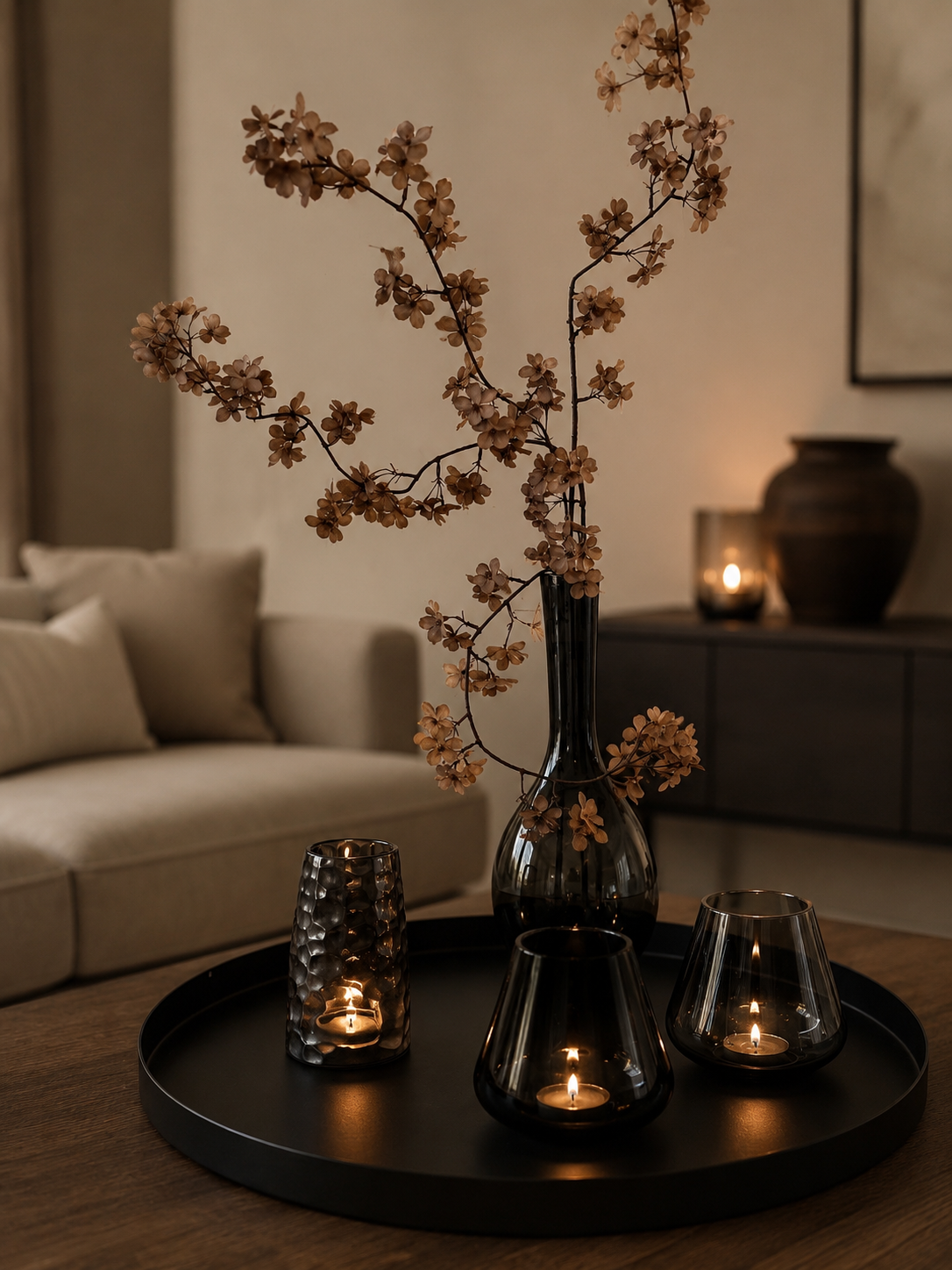 Bloesemtak Coffee – Kunstbloem – 112 cm