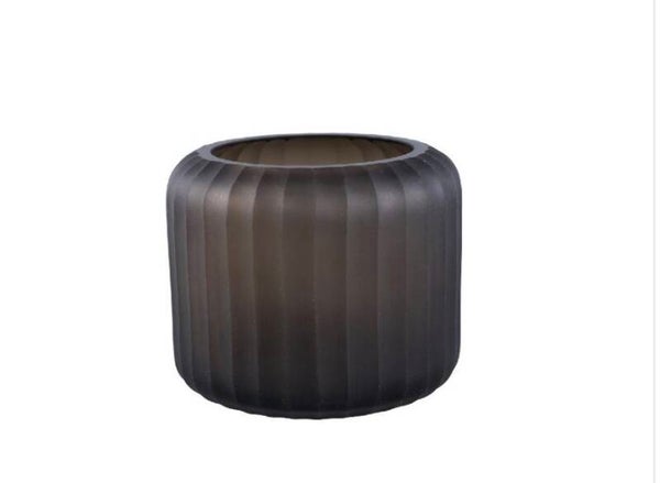 PTMD Wander Taupe windlicht – handgesneden glas