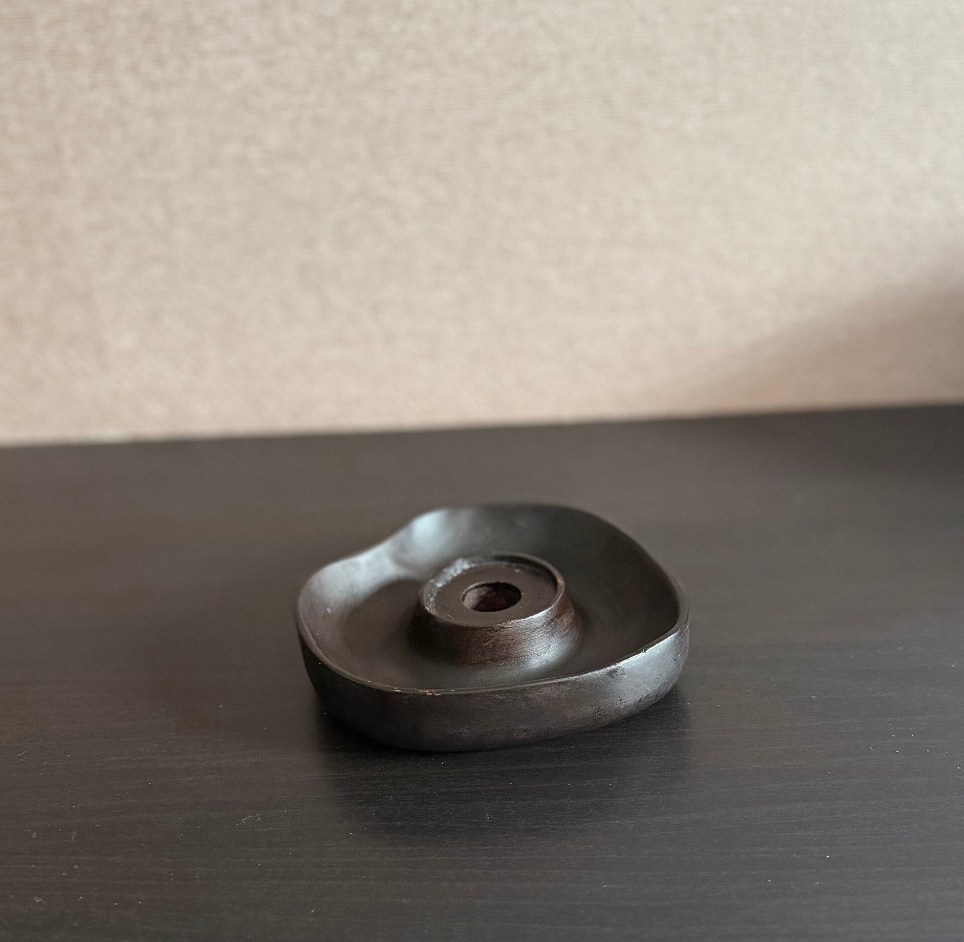 Houten kandelaar Vase the world