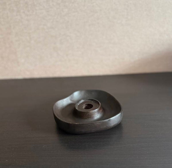 Houten kandelaar Vase the world