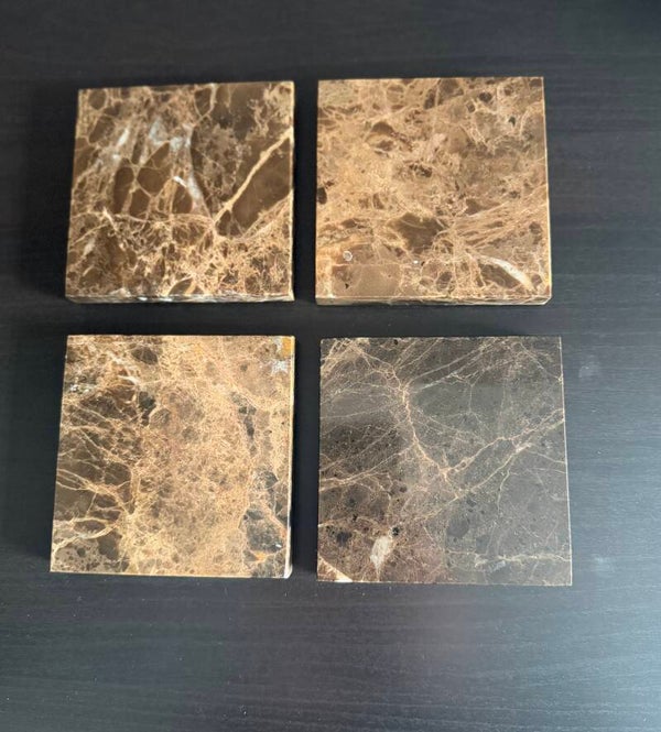 Marmeren onderzetters – set van 4