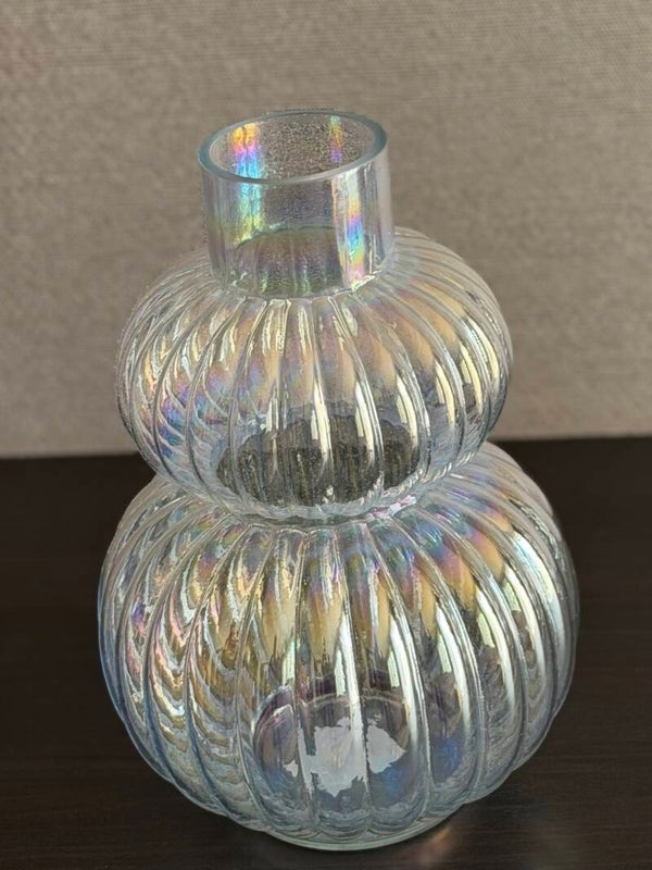 Glazen vaas Iriserend