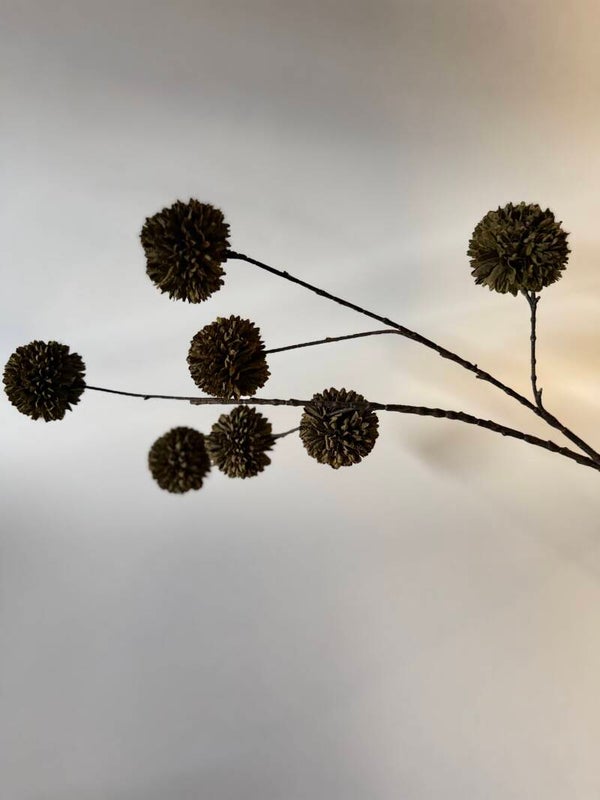Pompom Tak Olijfgroen 95 cm