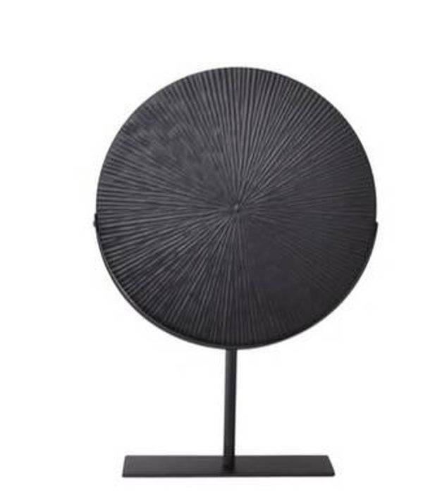 LOFT42 Burst Ornament op Voet – Zwart Metaal