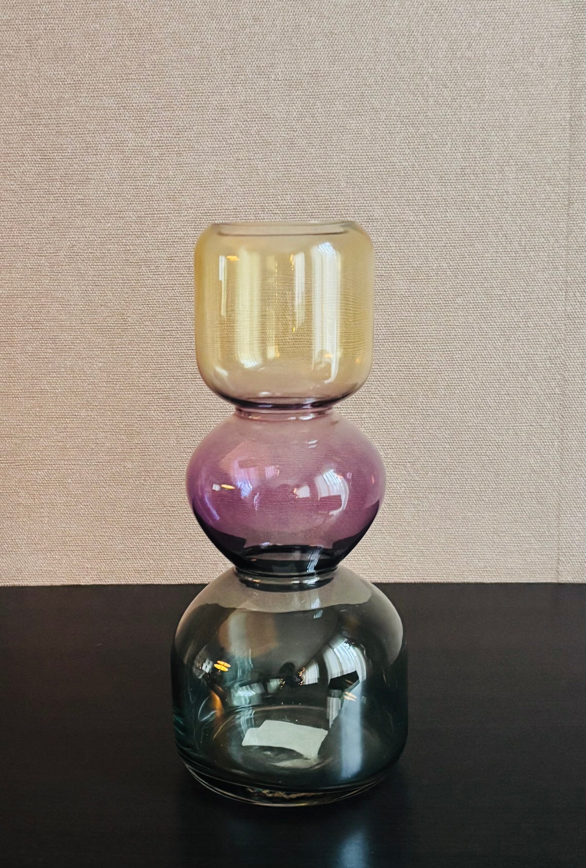 Pastelkleurige Vaas in driekleurig Design