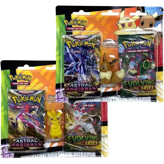 Back to School Eraser Blister - (Eevee, Pikachu)