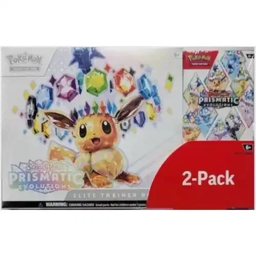 Prismatic Evolutions 2-Pack: Elite Trainer Box & Booster Bundle