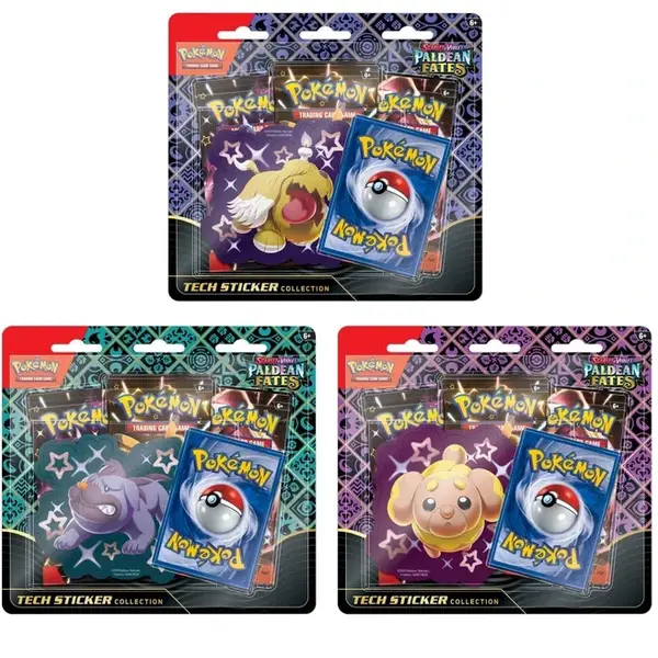 Paldean Fates 3 Pack Blister (Tech Sticker)