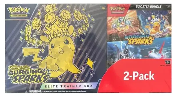 Surging Sparks Elite Trainer Box & Booster Bundle 2-Pack