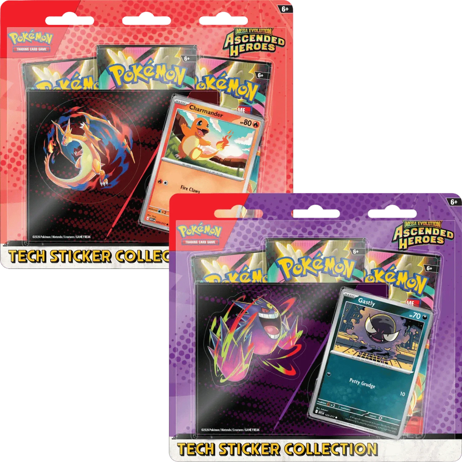 Ascended Heroes Tech Sticker Blister: (Charmander, Gastly)