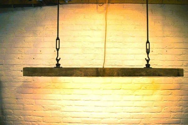 Hanglamp Oude eiken balk