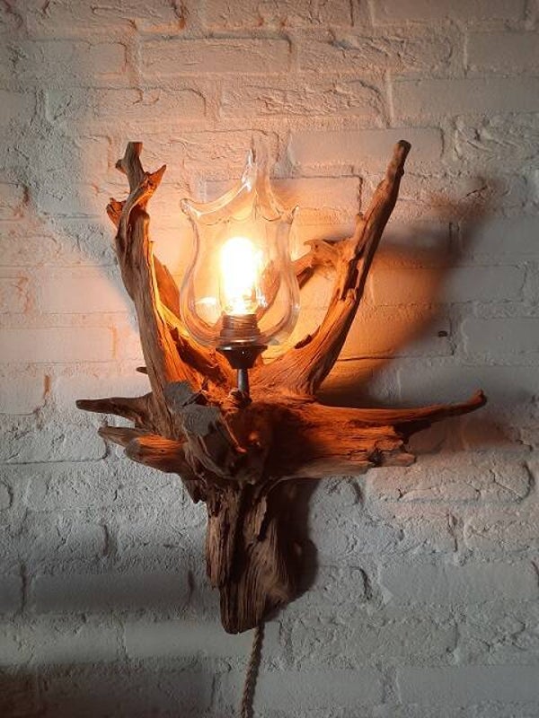Glas op hout