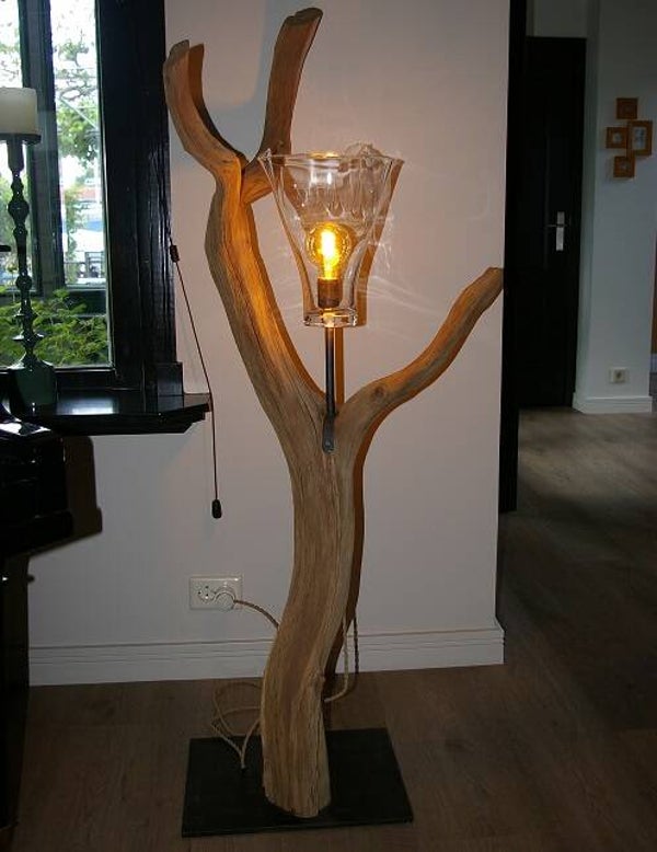 Lamp "Natuur en glas"