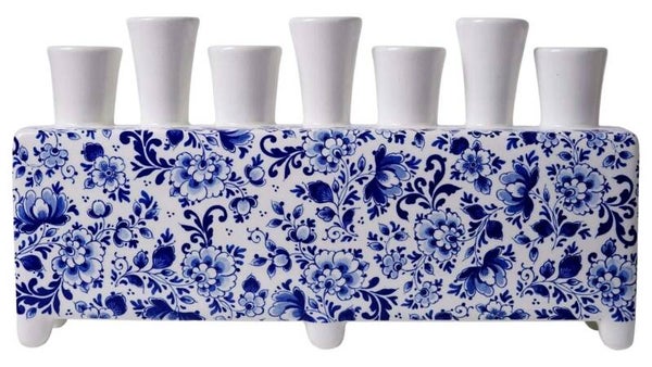 Tulpenvaas Heinen Delfts Blauw 30 cm