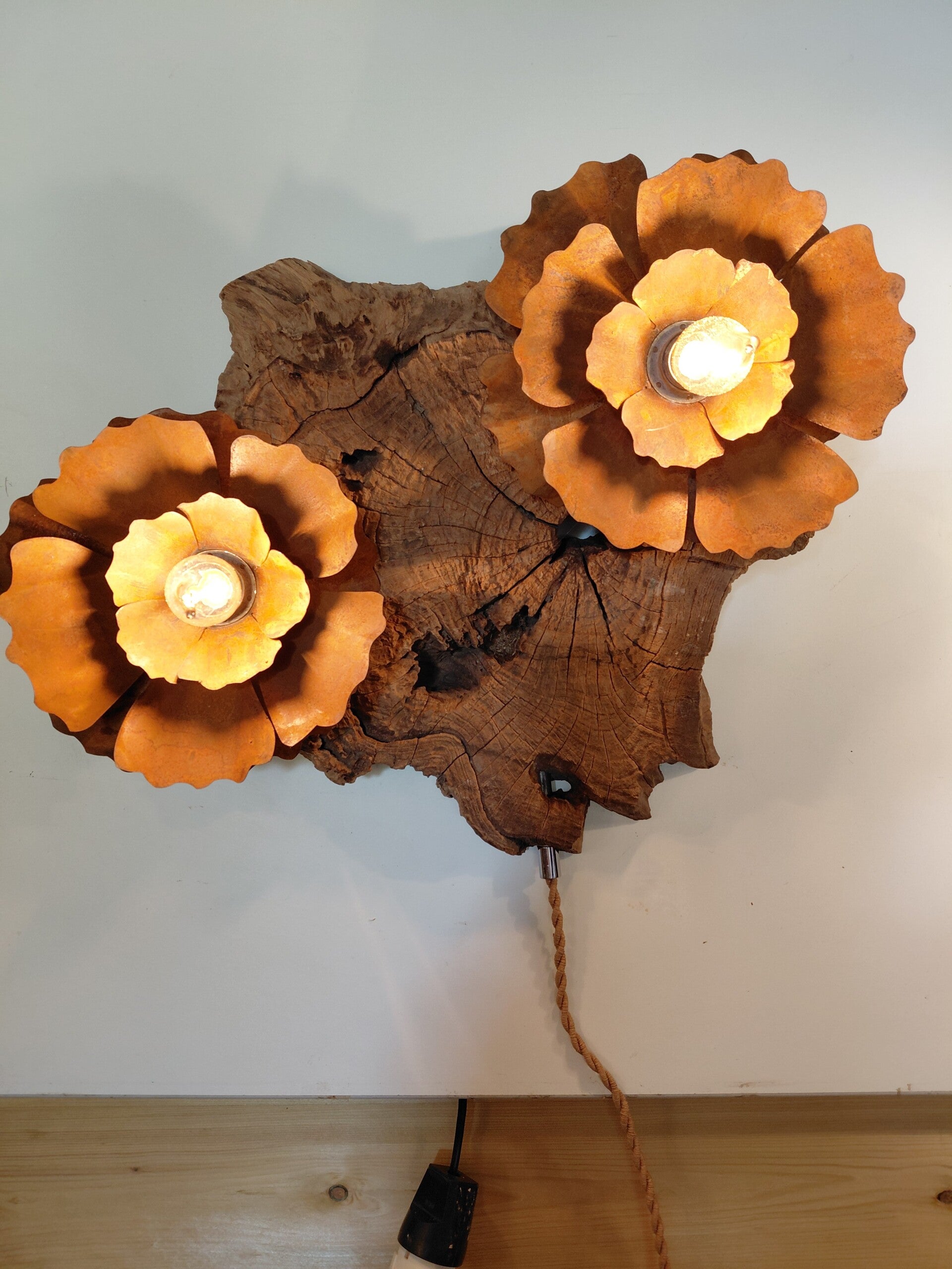 Wandlamp duo flower