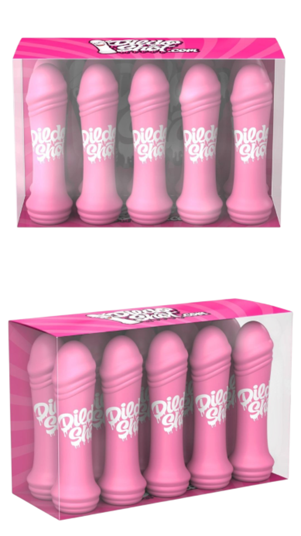 3 Doos Dildo Shot PET mini's 24 x 10 pack ( totaal 72 x 10 pack ) € 7,50 per 10 pack