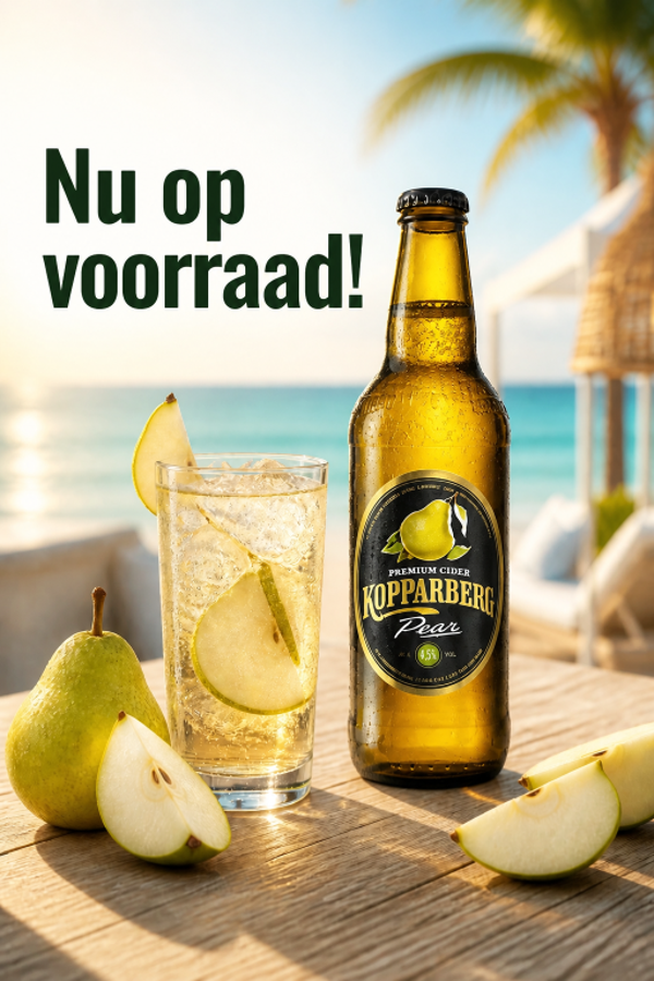 KOPPARBERG Pear cider Doos 24 fles 33 cl 4,5% vol THT 09-2027