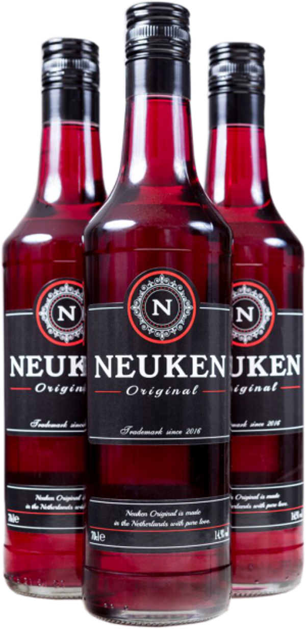 Doos 6 flessen Neuken Original Fles 70 cl 14,9% Vol   € 9,49 per fles.
