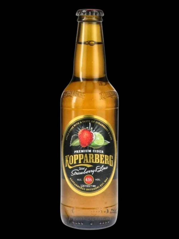KOPPARBERG Strawberry/Lime Doos fles 24 x 33 cl 4,5% vol THT 07-2027
