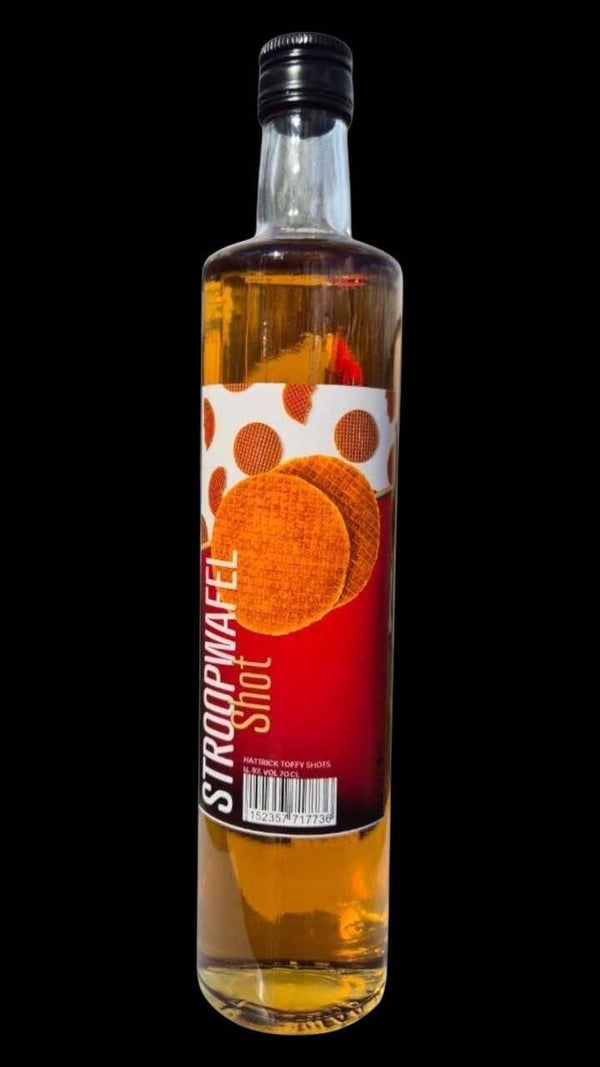 Doos 6 fles Stroopwafel Shot 70 cl 14,9% Vol € 9,49 per fles.