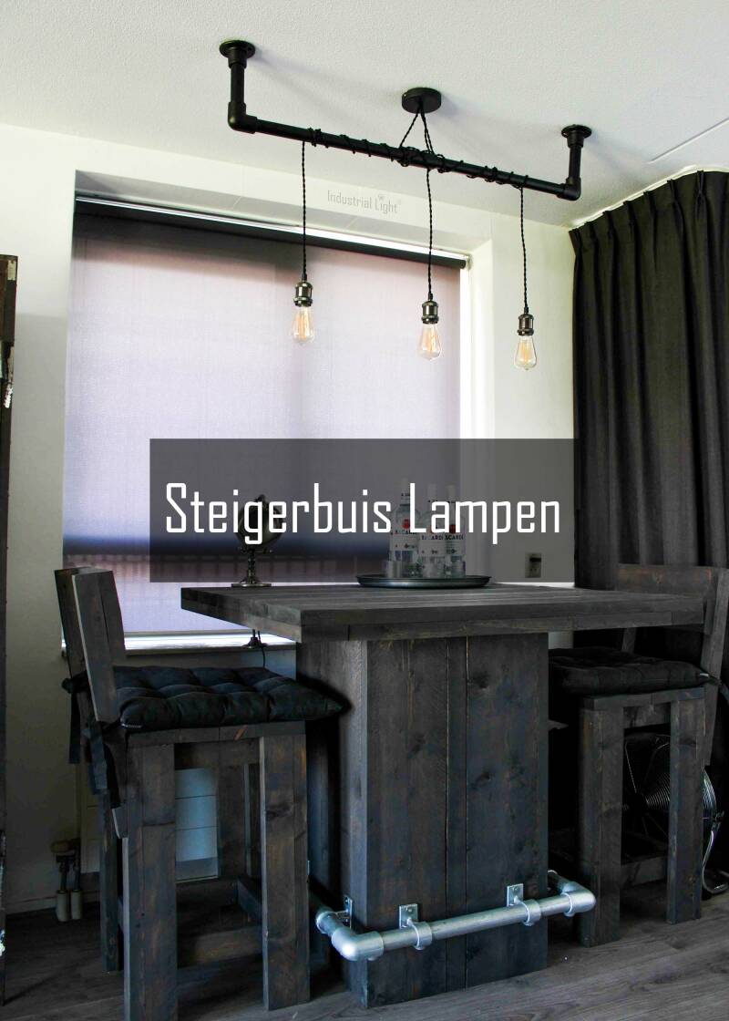 Industriële Steigerbuis Lamp Industrial Light Touwlamp
