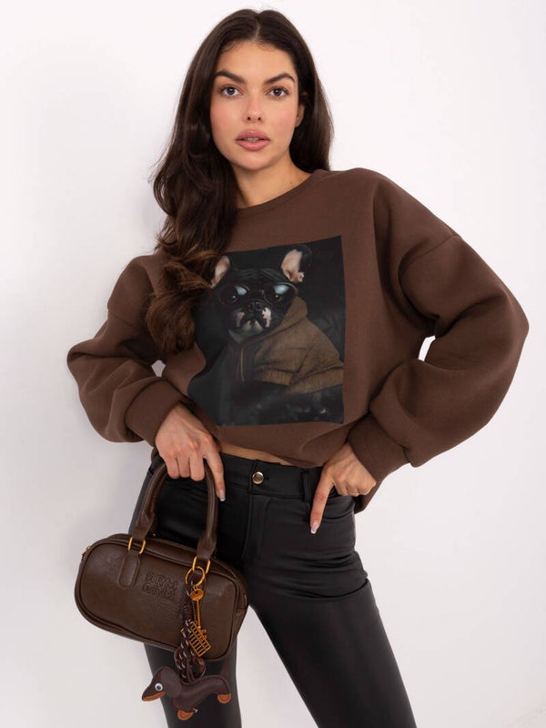 gefütterter Oversize Pullover