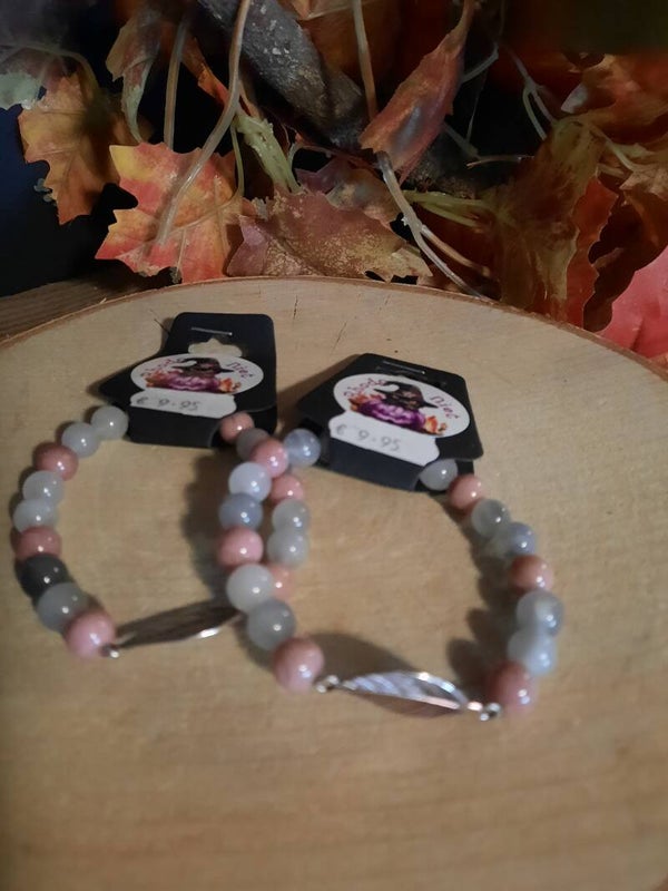 Rhodoniet en Grijze Kwarts