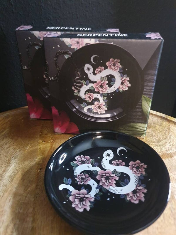 Serpentine Floral Snake Dish
