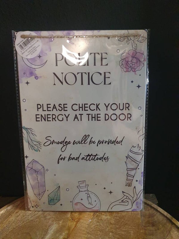 Check Your Energy At The Door