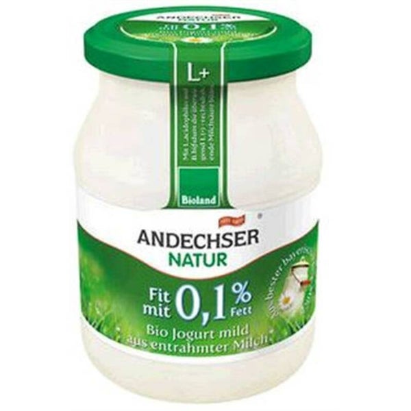 Andechser yoghurt natuur mager 0,1% 500ml