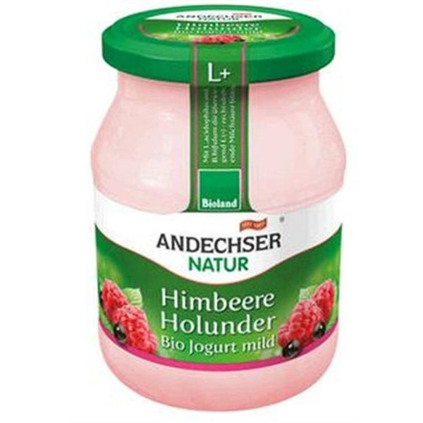 Andechser yoghurt framboos-vlierbes 500ml