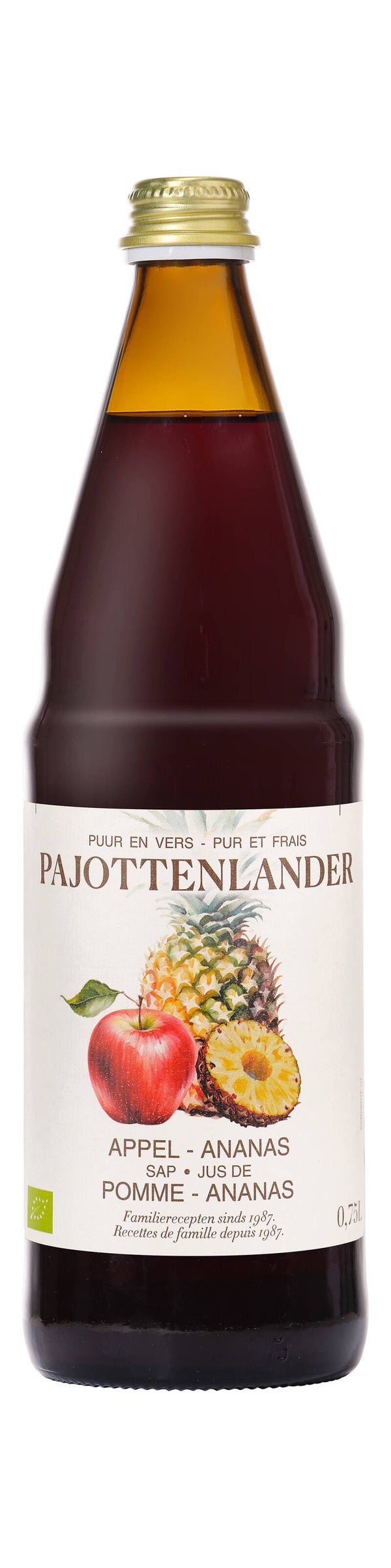 Pajottenlander appel-ananassap 0,75l