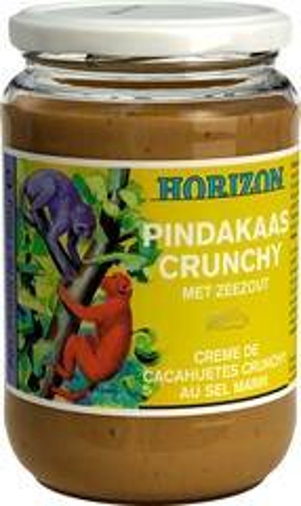 Horizon Pindakaas crunchy met zeezout 350g