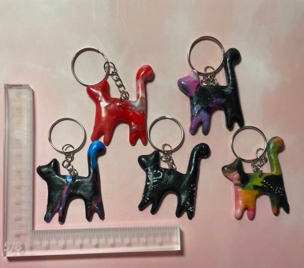 Sleutelhanger recycled plastic kat 1