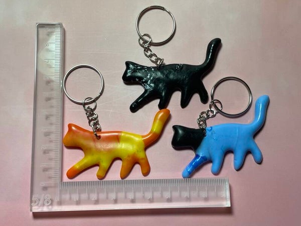 Sleutelhanger recycled plastic kat 5