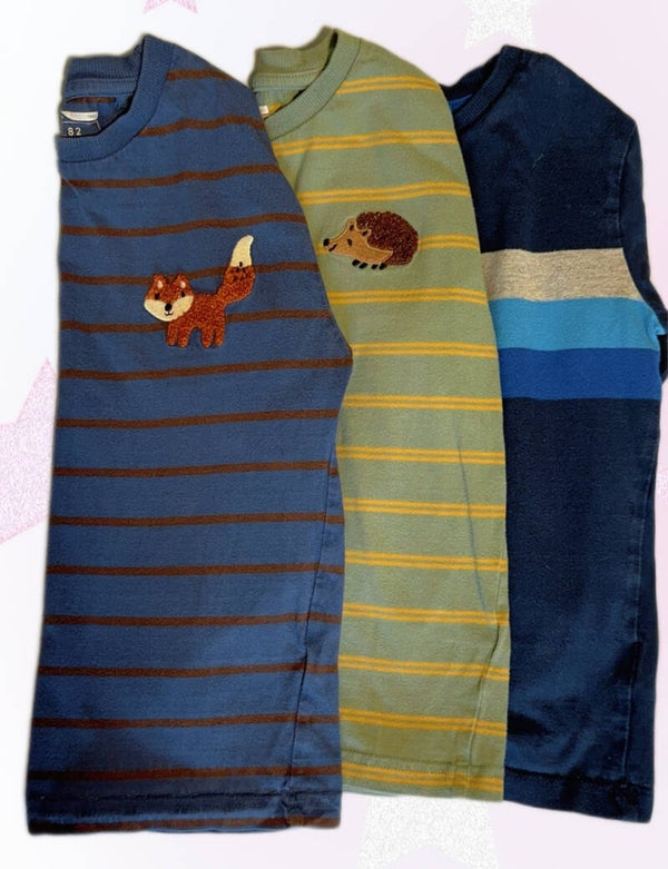 3-Pack Long Sleeve T-Shirts – Size 4-5 – NEXT Brand (Pre-Loved)