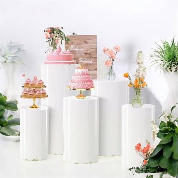 Présentoir cylindrique en métal pour dessert et décoration de fête