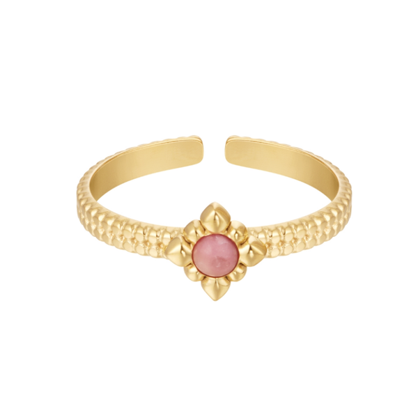 Ring Flower Roze