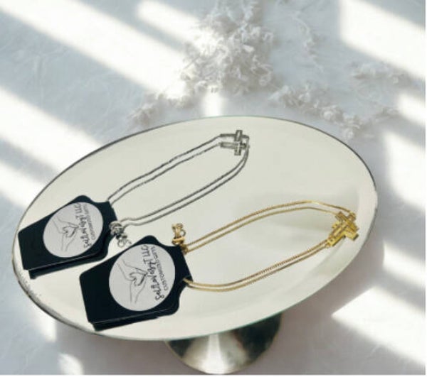 Adjustable Golden & Silvery Cross Bracelets