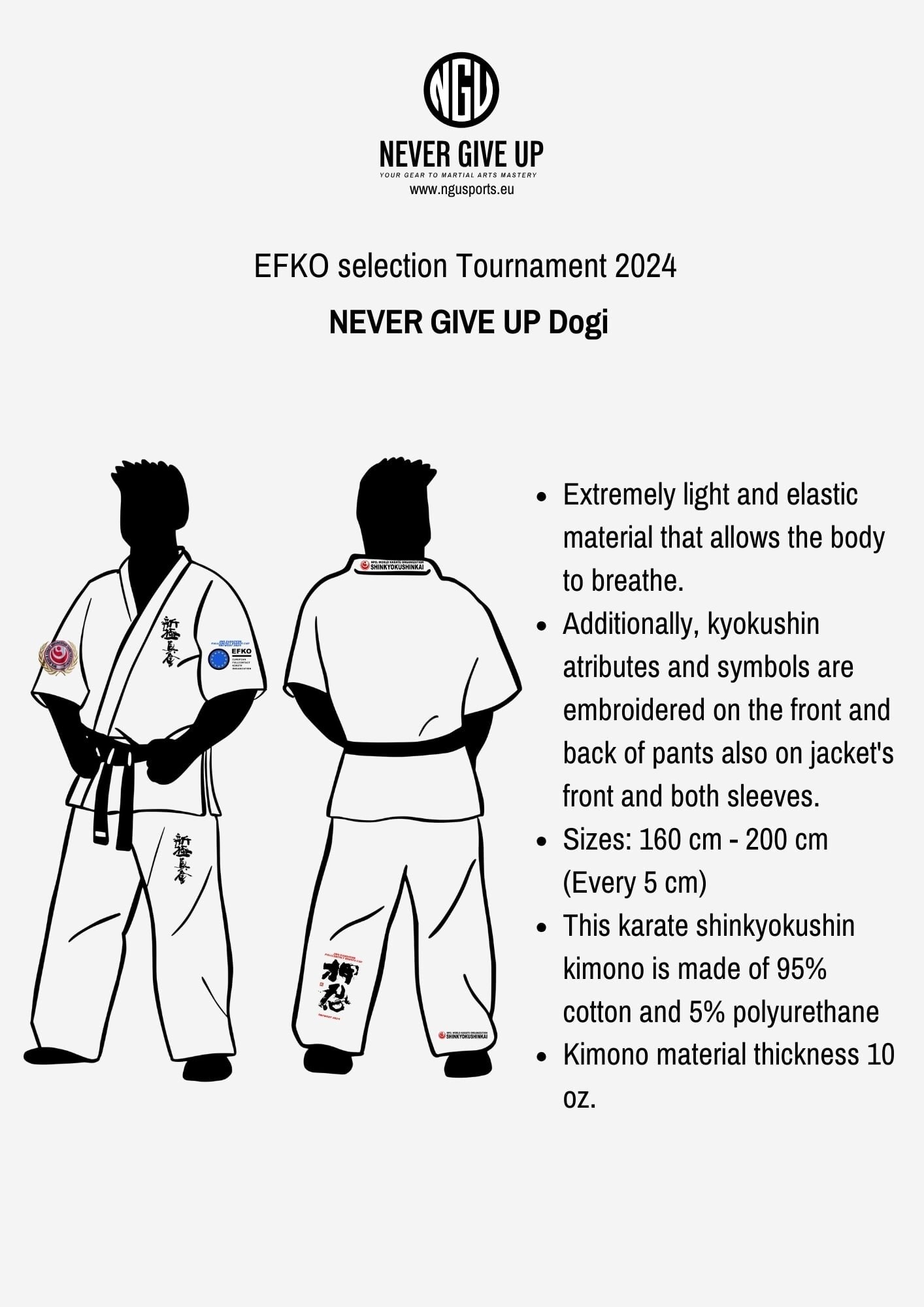 Memorial Dogi 2nd European Fullcontact Karate Cup Shinkyokushin