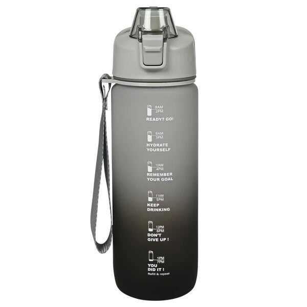 Drinkfles 750 ml zwart/grijs