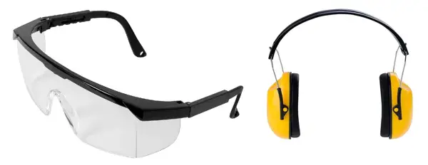 Veiligheidsbril + gehoorbescherming set