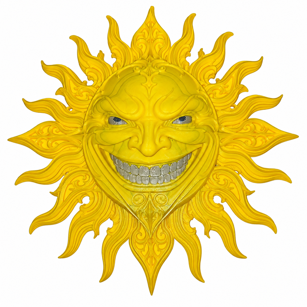 Zon met gezicht