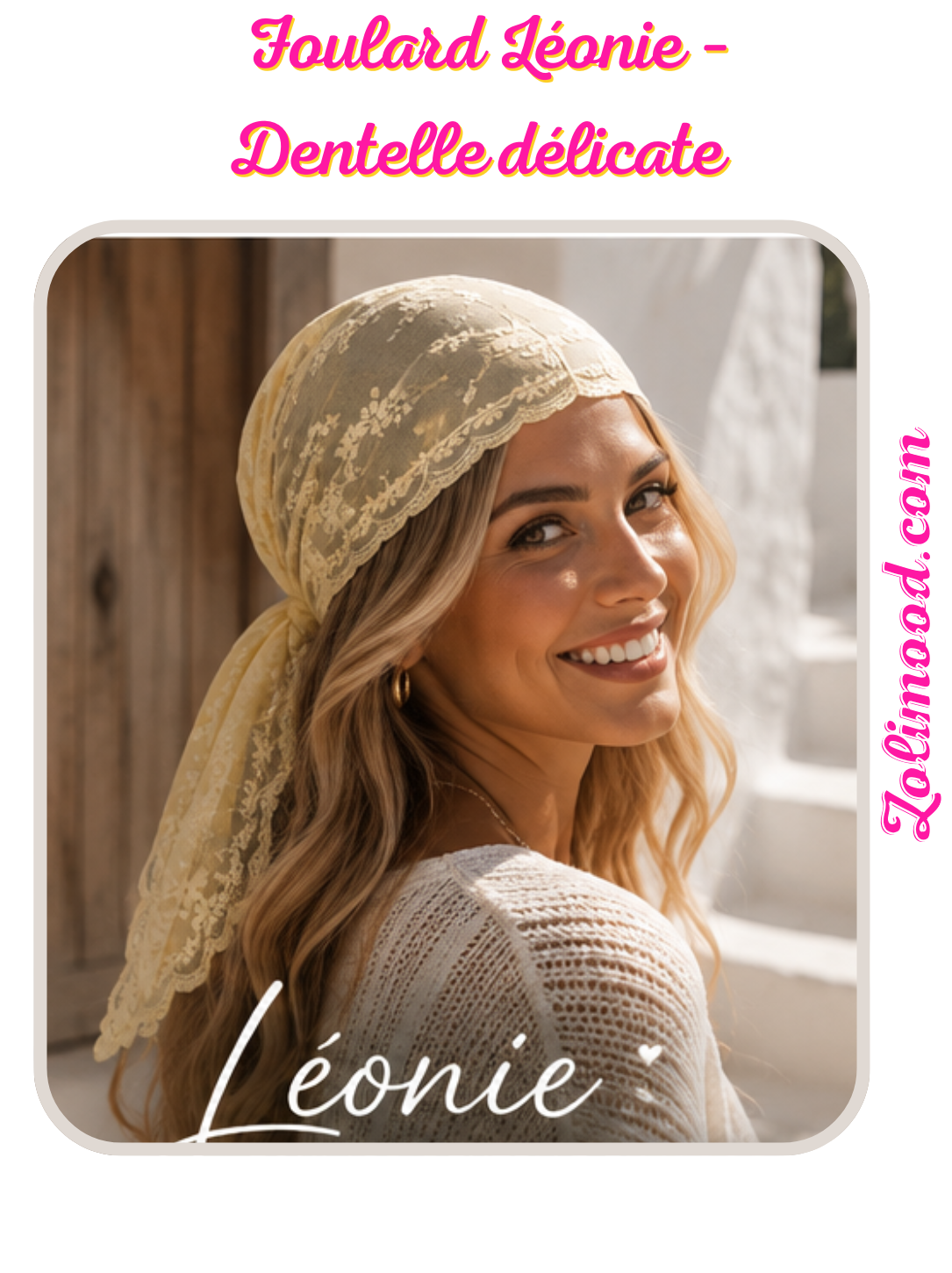 Foulard Léonie  Dentelle délicate