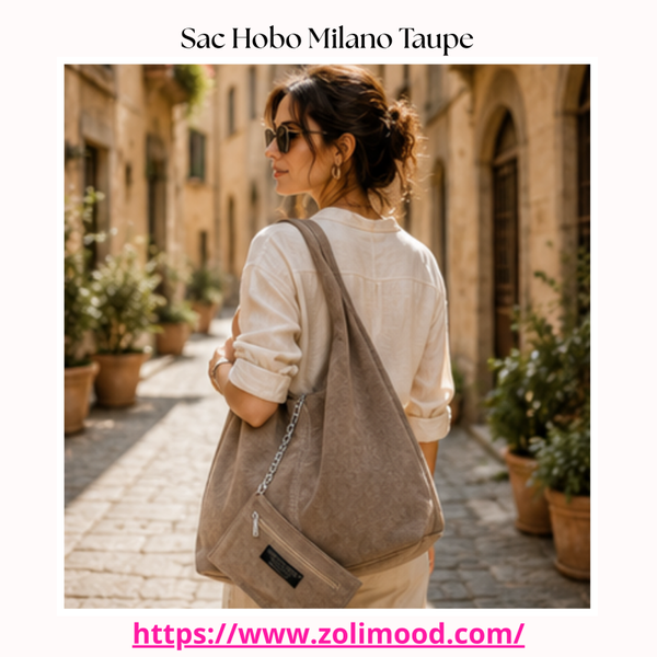 Sac Hobo Milano Taupe