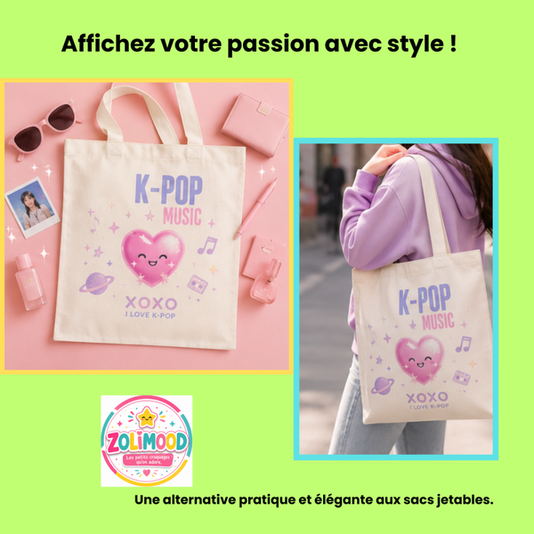 Tote Bag Premium K-Pop Love
