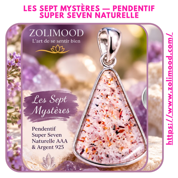 Les Sept Mystères — Pendentif Super Seven Naturelle