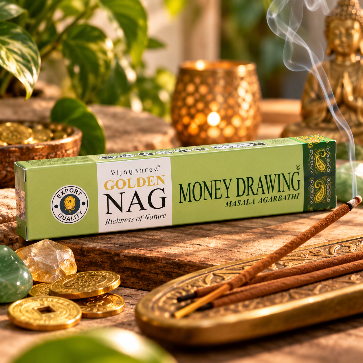 Encens Golden Nag – Attirer l'Argent
